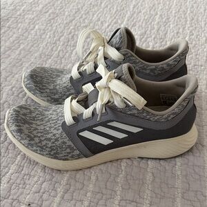 Adidas Gray and Cream Running Shoes